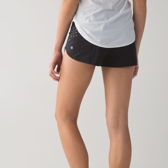 Lululemon Polka Dot Reflective Speed Up Shorts - Picture 2 of 7